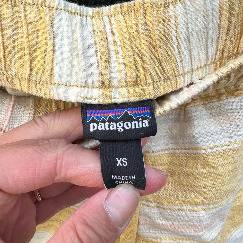 Patagonia Yellow Striped Hemp Baggies - Picture 3 of 4